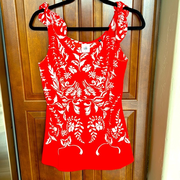 Beautiful NWT Orange and White Tank Top - Picture 1 of 1